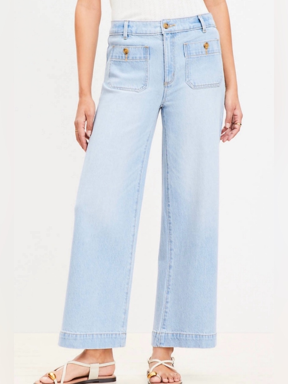Loft Palmer Wide Leg Jeans